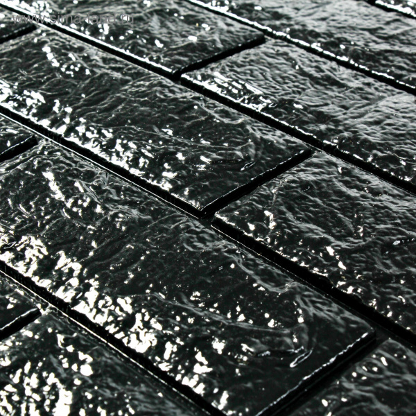 Самоклеящаяся ПВХ панель "Черный кирпич" 70х77см /4012141