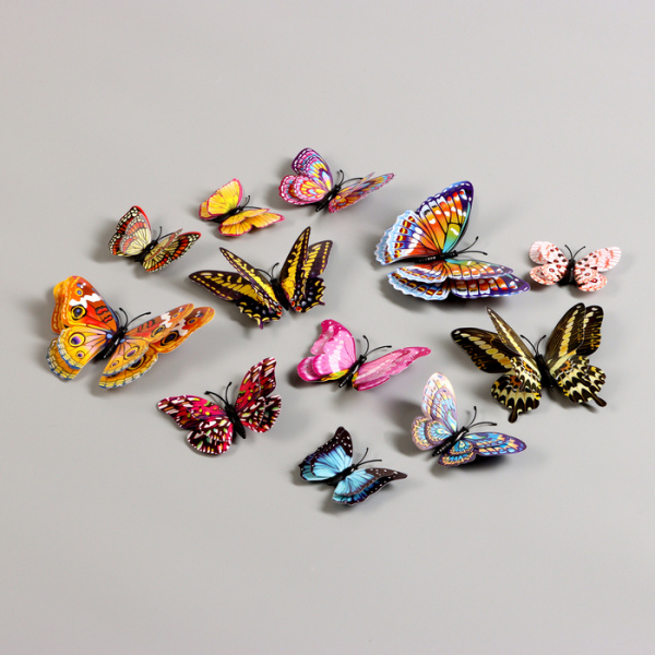 Набор наклеек интерьерных "Бабочки", светящиеся /10059231