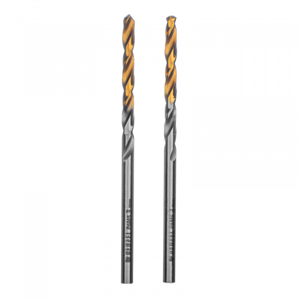 Сверло спиральное по металлу 3,5 x 70 мм, Р6М5, Golden Tip , 2шт. Denzel/718227