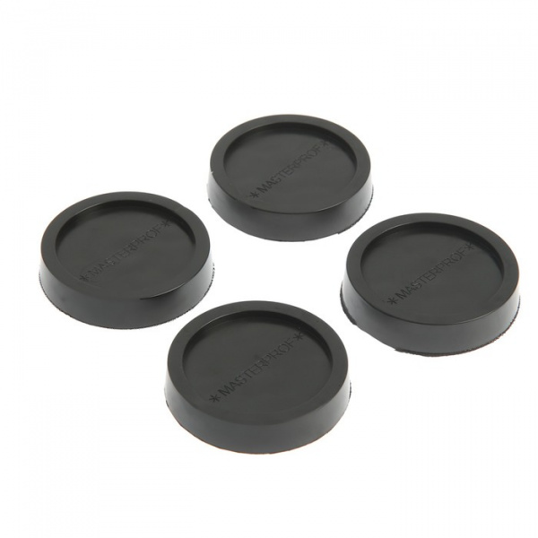 Подставки антивибрационные MasterProf, для стиральных машин и холодильников, черные, 4 шт. /9186318