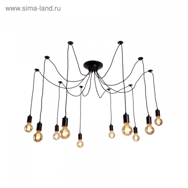 Люстра A9184SP-10BK "Fuori" 10x40W E27 125x125x20 см/2501350