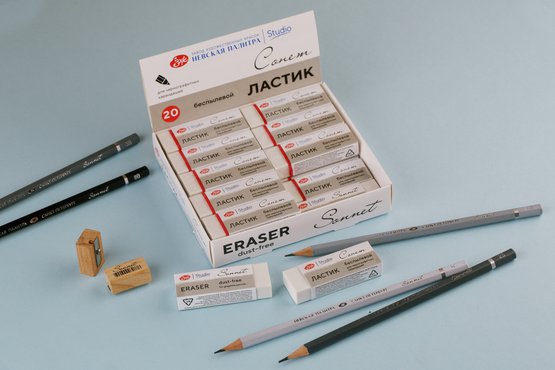 Ластик "Сонет" беспылевой для чернографитных карандашей /2592132