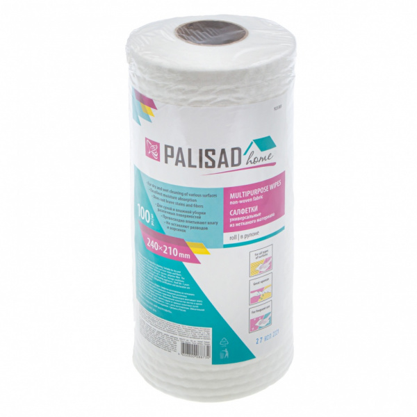 Салфетки универсальные из нетканого материала в рулоне, 240 x 210 мм, 100 шт/923385