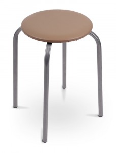 Табурет кругл. ТБ1/Б Эконом 100кг, цвет в ас, d сид.=30см, ДСП/винилискожа