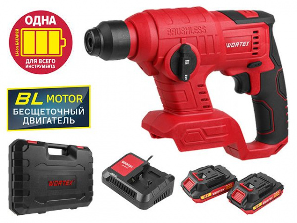 Перфоратор аккум. WORTEX CRH 1810 в чем. с акб и з/у ALL1 18В