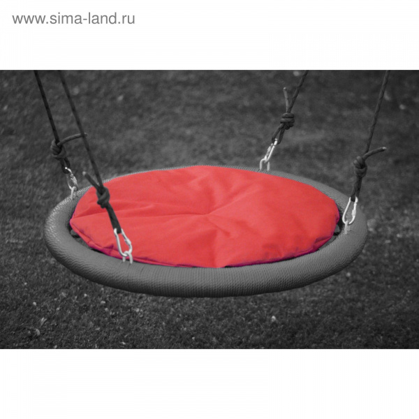 Подушка на качели гнездо 110см красная/2401147