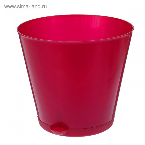 Горшок для цветов "КРИТ" 3,6л бордо 612710