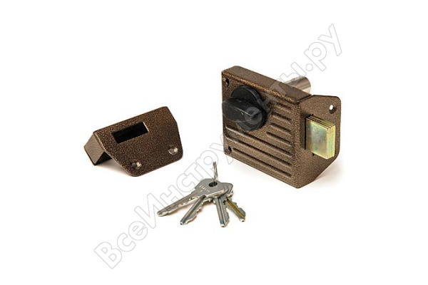 Замок накладной Зенит 3Н-1-2 бронза