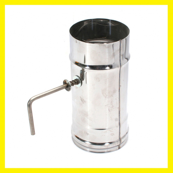 Шиберт поворотный д115мм нерж 0,8мм