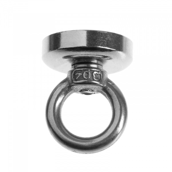 Магнит неодимовый Cartage с петлёй для авто, d 25 мм, сцепление 10 кг /5180105