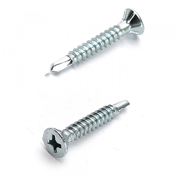 Саморез для оконной фурнитуры 3,9х22 белый цинк сверло