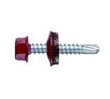 Саморез кровельный винно-красный 4,8х35