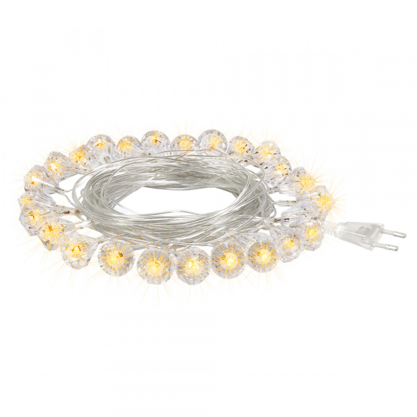 Электрогирлянда "Бриллианты" 25 теплых LED ламп/55083