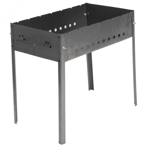 Мангал разборный, размер 50 х 35 х 50 см, толщина 2.0 мм с ручкой /2187084