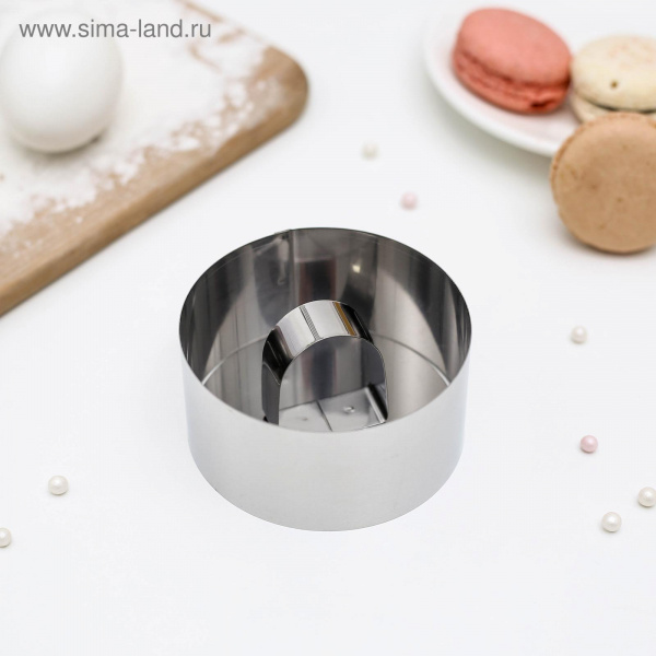 Форма для выкладки "Кольцо" 8x4см с прессом 853748