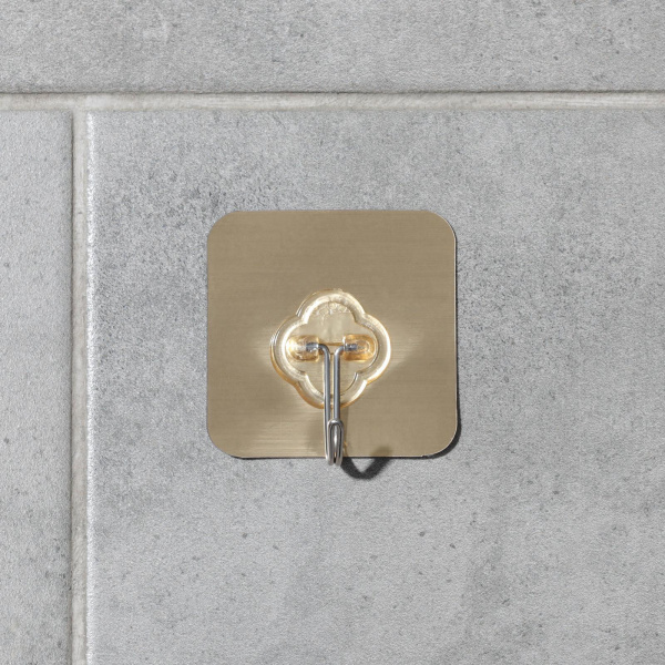 Крючок-наклейка «Классик», металл, цвет МИКС/5412448