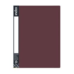 Папка на 2 кольцах METALLIC А4, бордовая 0,75мм 2см