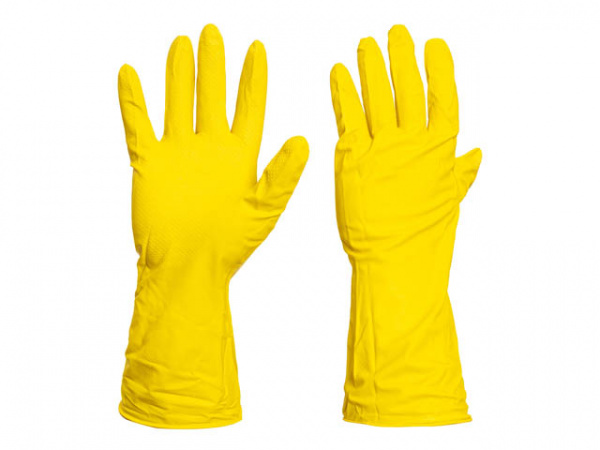 Перчатки хозяйственные, "латекс" S /12403М