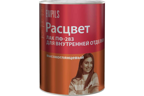 Лак "РАСЦВЕТ" для внутренней отделки алкидный 0.8 кг