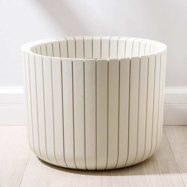 Кашпо «Шато», 29 л, цвет белый ротанг /6628161