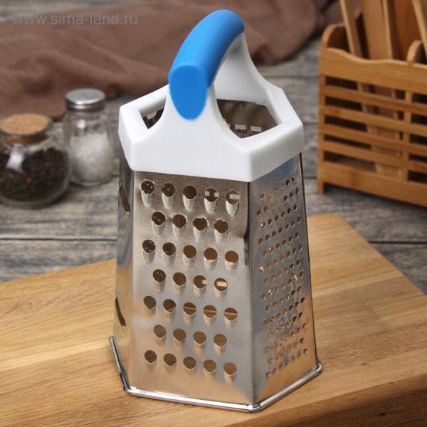 Тёрка шестигранная, 10×12×20 см, цвет МИКС /1128598