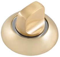 Накладка дверная круглая с заверткой, золото/хром/66468