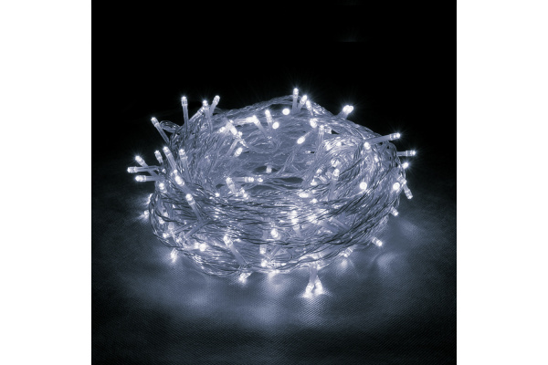 VEGAS   24V Электрогирлянда-конструктор "Занавес" 192 холодных LED ламп, 6 нитей, проз. пров. 55025