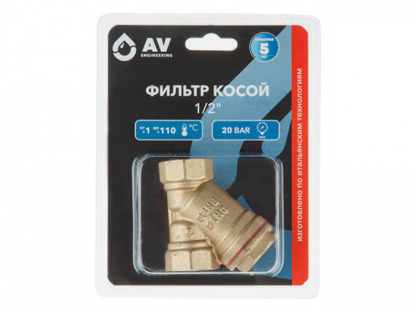 Фильтр косой 1/2", AV Engineering (AVE3680112)