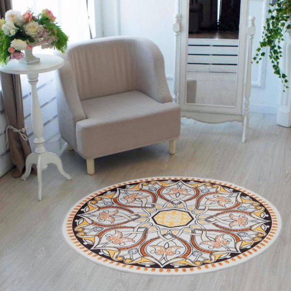 Ковер Этель «Узорная графика» d=120 см, 700г/м2/4982176