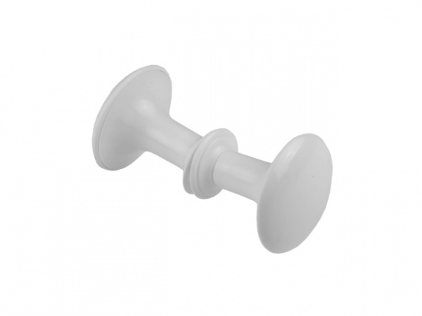 Ручка-кнопка пластмассовая белая STARFIX (SMP-50653-1)