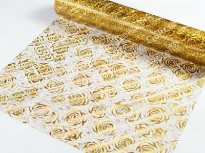 Клеенка силиконовая Dekorelle 021 (прозрачный фон) размер 0,8*20м/52665