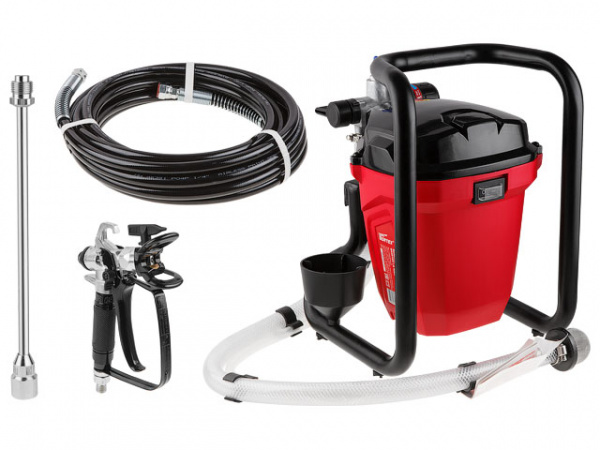 Безвоздушный окрасочный аппарат WORTEX LS 2215 в кор. (1200 Вт, 1600 мл/мин, 227 Бар, шланг 7.6 м)