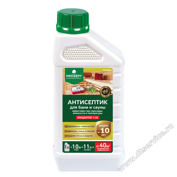 Антисептик для бани и сауны 1л (концентрат 1:10) Prosept Sauna (004-1)