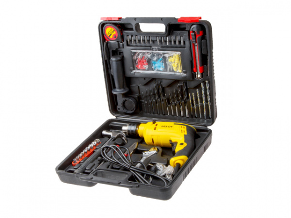Набор инструмента MOLOT MDS 1050 SET в чем. (106 предм., дрель ударная 500 Вт) (MDS1050SET42621)