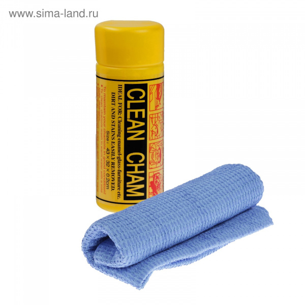 Замша протирочная 3D в тубе, 43x32 см, синяя/4297140