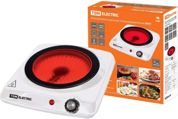 Электроплитка одноконф. TDM ЭПИ1 230В 2кВт, индук. SQ2504-0007