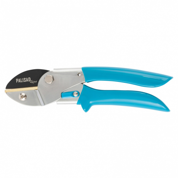 Секатор с наковальней, 205 мм, усиленный, рукоятки в ПВХ-оболочке, Luxe, Palisad/605245