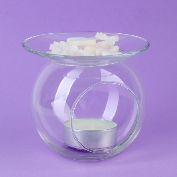 Стеклянный подсвечник с наполнителем "Парфюм", 16х16 см/6929354