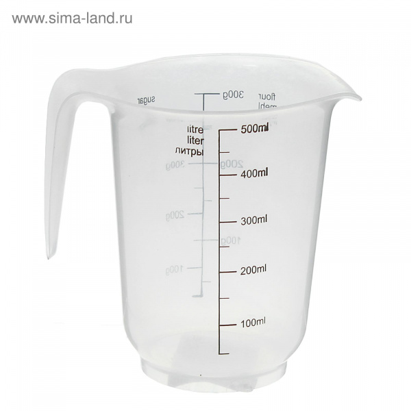 Кувшин мерный, 500 мл, цвет прозрачный/642920