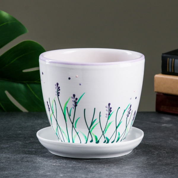 Горшок цветочный Лаванда 1 л /9459193