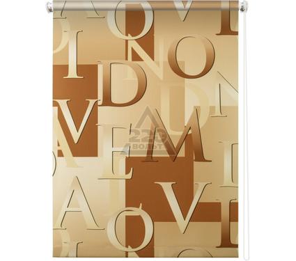 Рулонная штора Скрипт бежевый 060х175 /8918