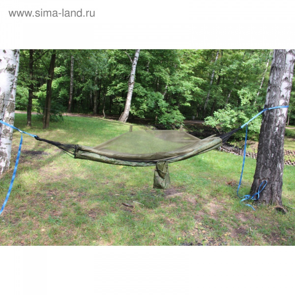 Гамак с москитной сеткой камуфляж "цифра" с карманом под пенку RG-16 3667877