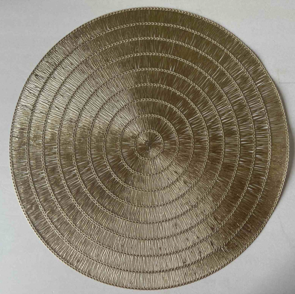 САЛФЕТКА "ГОНГ" ПВХ-502-01, ЗОЛОТО, D=38 СМ	