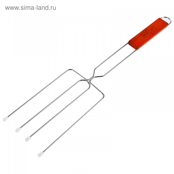 Вилка гриль для сосисок, 50 х 12 см, Lux, средняя 2747665