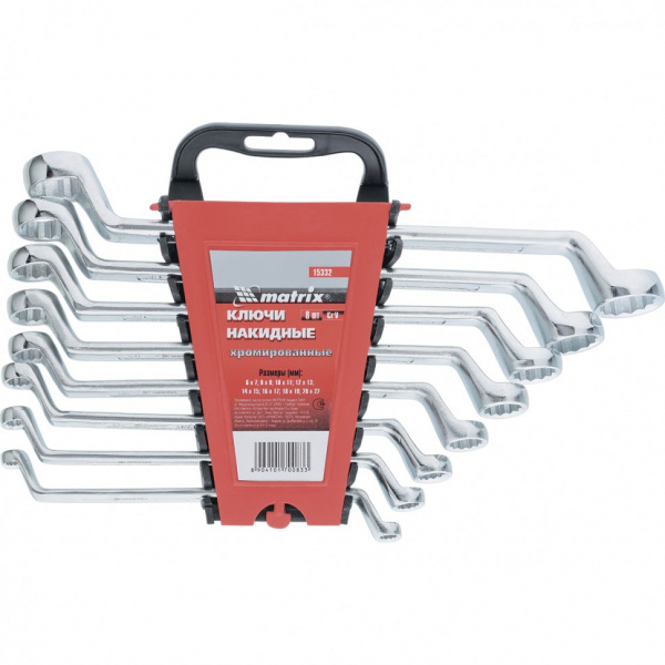 Набор ключей накидных, 6х22мм, CR-V/15332