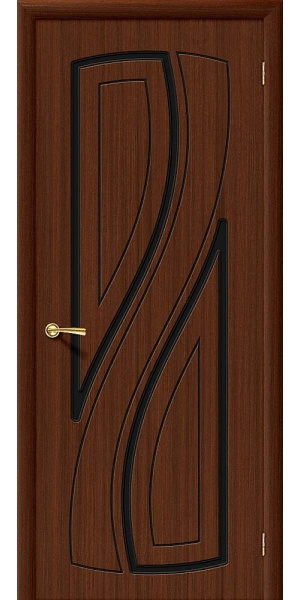 Дверь Лагуна шпон глухая венге 600х2000