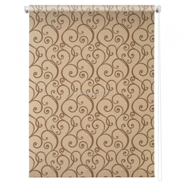 Рулонная штора Ампель коричневый 140х175 /8977