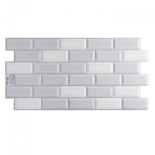 Панель ПВХ плитка Кабанчики айси, 485х960/7348459