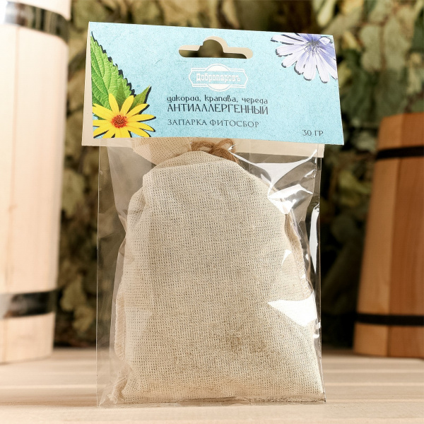 Запарка фитосбор "Антиаллергенный" (цикорий, крапива, череда), 30гр /3036252
