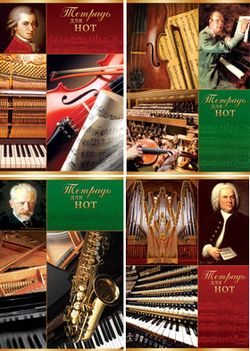 Тетрадь для нот КОМПОЗИТОРЫ 12л  Тн4ск12 9052